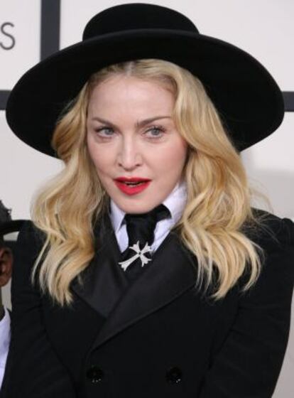 Madonna, na última entrega do prêmio Grammy.