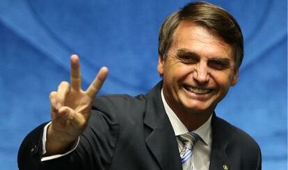 Bolsonaro, el m&aacute;s pol&eacute;mico portavoz de la homofobia en el Congreso.