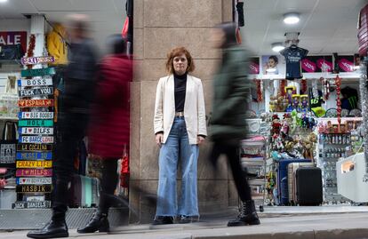 Elisenda Alamany, nueva presidenta del grupo municipal de ERC en el Ayuntamiento de Barcelona, hace dos semanas en la calle de Ferran.