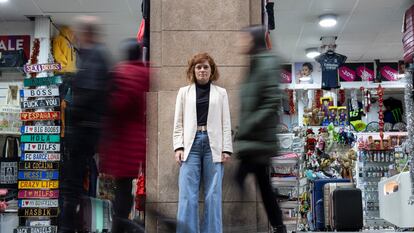 Elisenda Alamany, nueva presidenta del grupo municipal de ERC en el Ayuntamiento de Barcelona, hace dos semanas en la calle de Ferran.