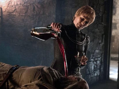 Cersei Lannister en uno de sus momentos de tortura.