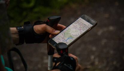 uso de mapas en un iPhone