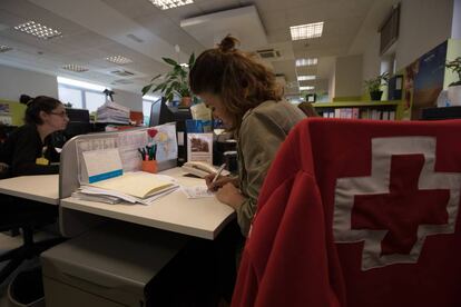 Nieves Alonso Cemillán, en la sede de Cruz Roja en Madrid.