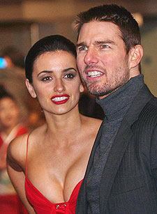 Penélope Cruz y Tom Cruise, en el estreno en Londres de 'El último samurái', en 2004.