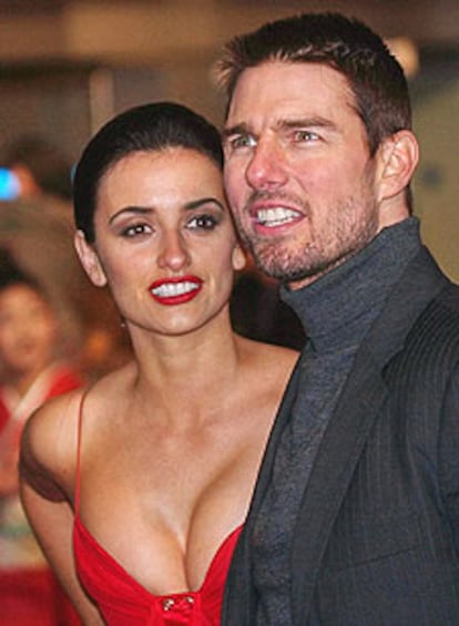 Penélope Cruz y Tom Cruise, en el estreno en Londres de 'El último samurái', en 2004.