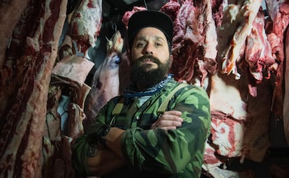 Ariel Agomaniz, dueño de la carnicería Amic.