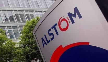 Fotografía de archivo tomada el 26 de abril de 2003 que muestra la sede de Alstom en Baden (Suiza).