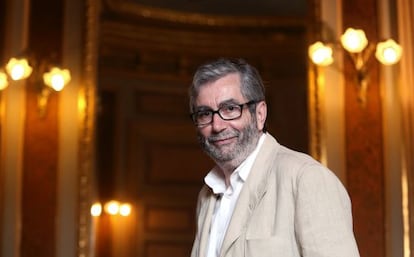 Antonio Muñoz Molina, tras serle concedido el Premio Príncipe de Asturias de Las Letras.