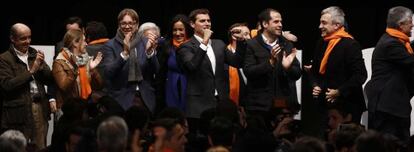 Albert Rivera durante el acto de cierre de campaña.