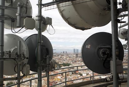 The Madrid skyline, as seen from El Pirul&iacute;.