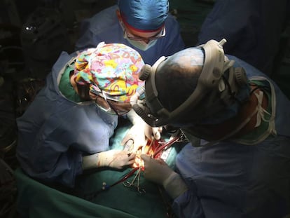 Operación de trasplante de corazón realizado en el hospital Reina Sofía de Córdoba.