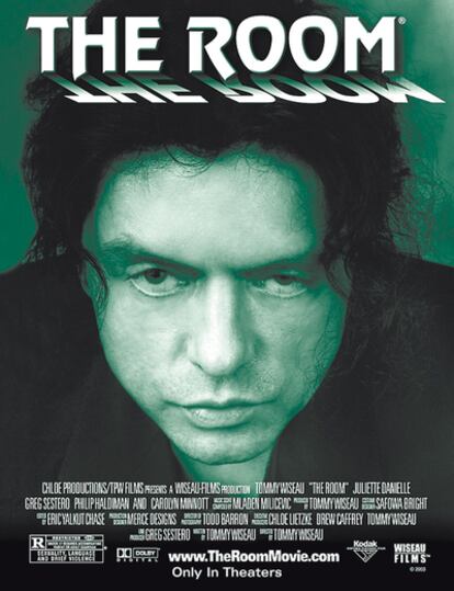 <b>Tommy Wiseau, director, productor, guionista, protagonista y, ¡uh!, estrella del póster del <i>hit</i> basura <i>The room.</i></b>