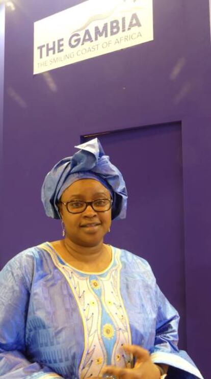 Una de las representantes de la delegación de Gambia