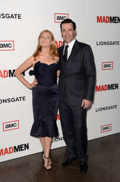 Jennifer Westfeldt junto a Jon Hamm.