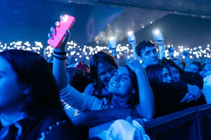 Una imagen del público en uno de los conciertos de ETS en el Bizkaia Arena. En tres jornadas vendieron 45.000 entradas.
