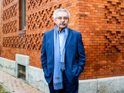 Jordanian-Palestinian writer Ibrahim Nasrallah at the Arab House in Madrid.