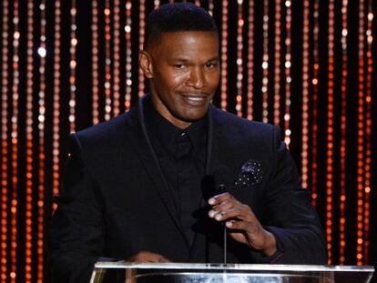 Jamie Foxx el domingo durante los Annual Hollywood Film Awards.