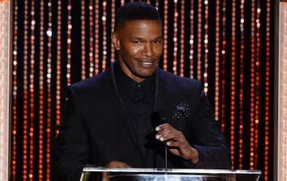 Jamie Foxx el domingo durante los Annual Hollywood Film Awards.