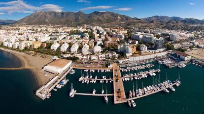 Aerial view of Marbella (Málaga).