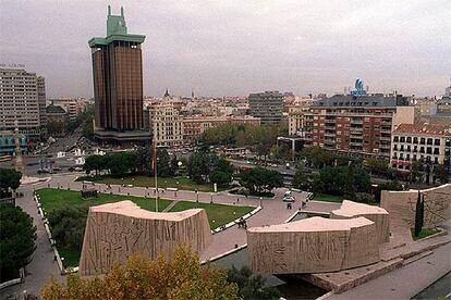 Vista de la plaza de Colón, que acogerá la exposición de la EMVS a partir del 20 de noviembre.