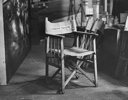 Elizabeth Taylor's seat during the filming of 'The Spy Who Came in from the Cold' in Dublin in 1964.