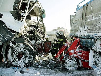 ACCIDENTE EN LA A-62.