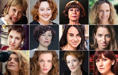 De arriba abajo y de izquierda a derecha: Paloma Pedrero, Laila Ripoll, Yolanda García Serrano, Daniela Ferjerman, María Prado, Noelia Adánez, Denise Despeyroux, Maite Jáuregui, Eva Hibernia, Valeria Alonso, Clara Sanchis y Ana Rayo.