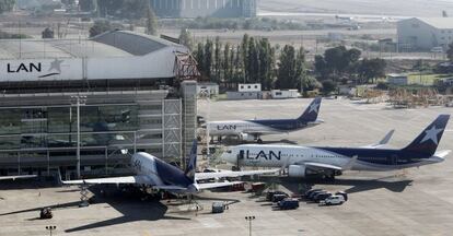 Imagen del aeropuerto de Santiago de Chile.