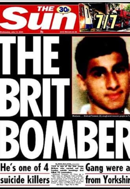 Tanweer, en la portada de <i>The Sun</i>.
