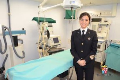 La teniente de navío italiana Serena Patricciuolo.