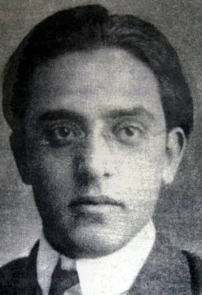 El poeta Pedro Garfias. 