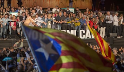 Acto final de campaña de Junts pel si