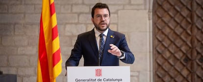 El presidente de la Generalitat, Pere Aragonès.