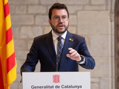 El presidente de la Generalitat, Pere Aragonès.