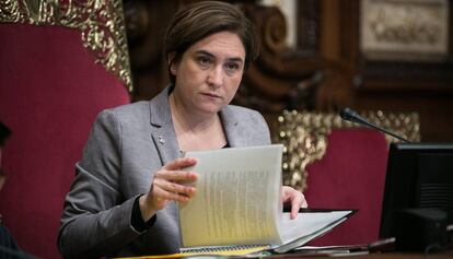 Ada Colau, el mes passat a l'Ajuntament.