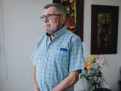 Martín Mestre, padre de Nancy Mestre, en su casa en Barranquilla.