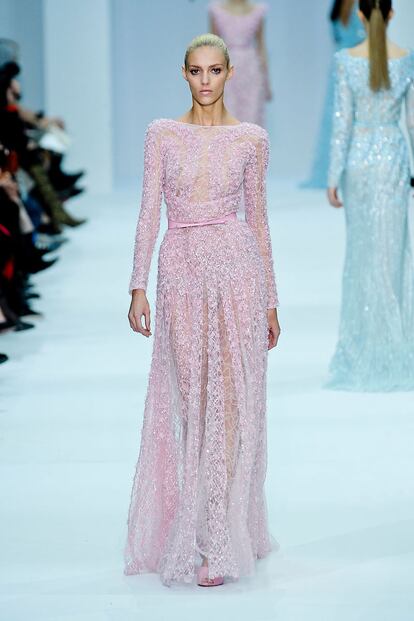 Las princesas de color de fresa de Elie Saab