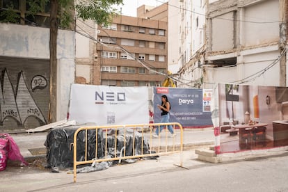Nueva construcción de un edificio de lujo en la calle Tarragona de Arganzuela.
