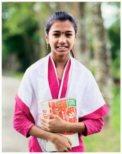 Aditi tiene 10 años, es de Bangladesh y quiere ir a la universidad.