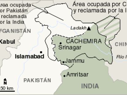 Cachemira, la zona del conflicto.