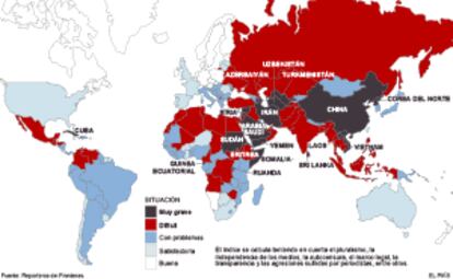 La libertad de prensa en 2015