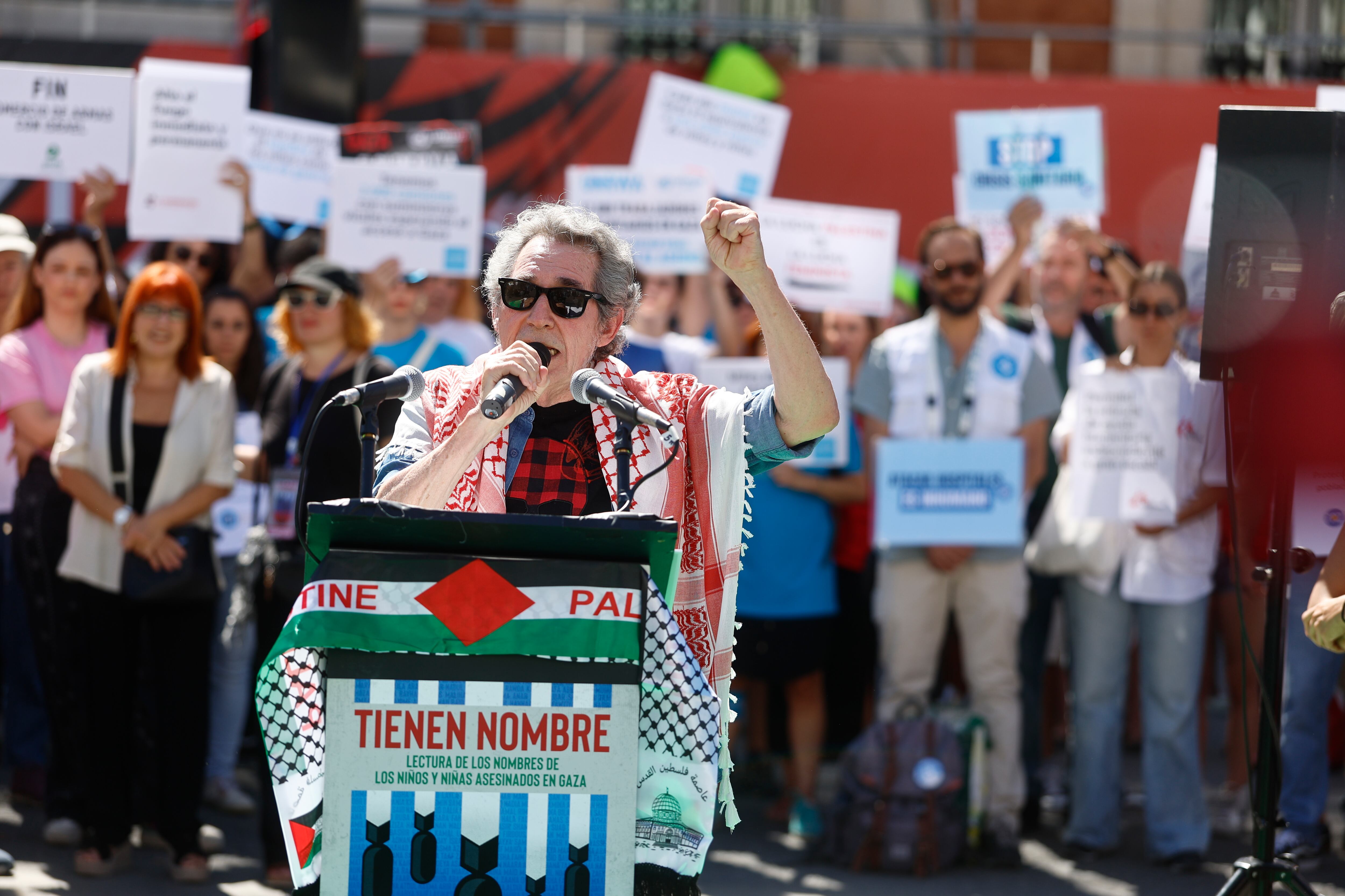 Artistas españoles ponen su voz para nombrar a 18.500 niños asesinados en Gaza