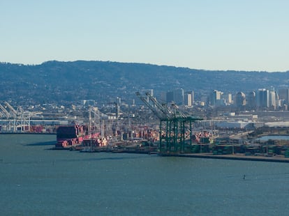 El Puerto de Oakland, en California.