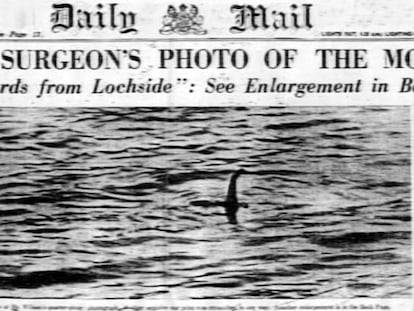 Portada del 'Daily Mail' de 1934 con una foto (falsa) del monstruo del lago Ness.