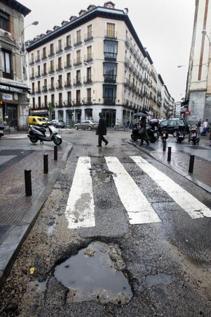 Bache en la calle de Barquillo y aledañas.