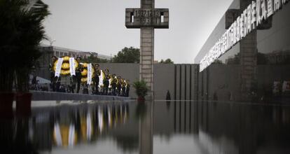 Ceremonia en recuerdo del 75&ordm; aniversario de la masacre de Nanjing (China), el pasado d&iacute;a 13.  