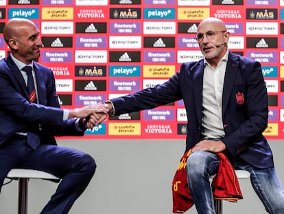 Presentación de Luis de la Fuente como seleccionador español en la RFEF.