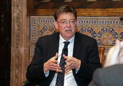 El presidente de la Generalitat, Ximo Puig, durante la entrevista con la SER.