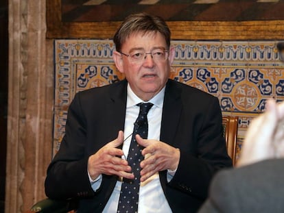 El presidente de la Generalitat, Ximo Puig, durante la entrevista con la SER. 