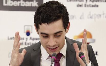 Javier Fernádez, durante la rueda de prensa.